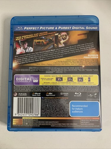 The Fast and the Furious: Tokyo Drift (Blu-ray, 2006) Region B