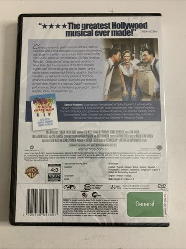 Singin' In The Rain (DVD, 1952) Gene Kelly Region 4 NEW