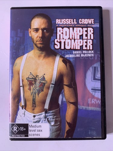 Romper Stomper (DVD, 1992) Russell Crowe Region 4