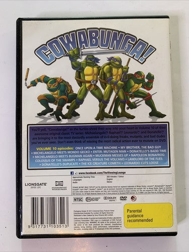 Teenage Mutant Ninja Turtles : Vol 10 Original TV Series (DVD, 1987) Region 4