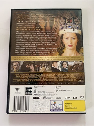 The Young Victoria (Special Edition, DVD, 2009, 2-Disc) Emily Blunt  Region 4