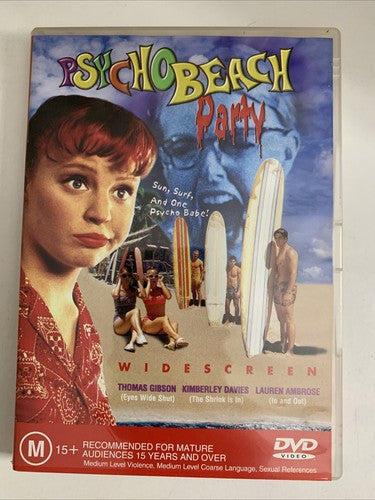 Psycho Beach Party (DVD, 2000)  Lauren Ambrose, Nicholas Brendon Region 4