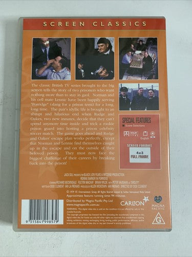 Porridge (DVD, 1979) Ronnie Barker, Richard Beckinsale Region 4 NEW