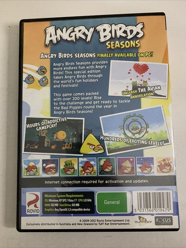 Angry Birds Seasons PC Windows CD-ROM Game