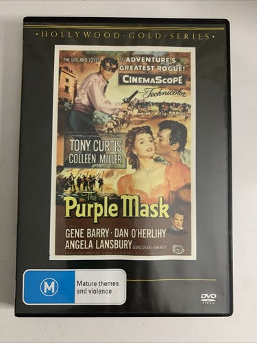 The Purple Mask (DVD, 1955) Tony Curtis, Colleen Miller, Angela Lansbury Region4
