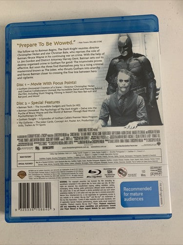 The Dark Knight (Platinum Edition, Blu-ray, 2008, 2-Disc) All Regions