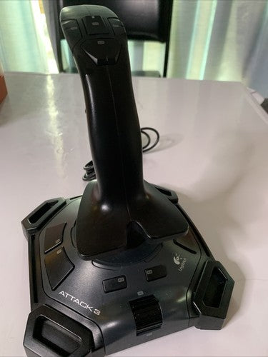 Logitech Attack 3 ATK3 J-UJ18 Flight Combat Joystick Programmable Controller USB