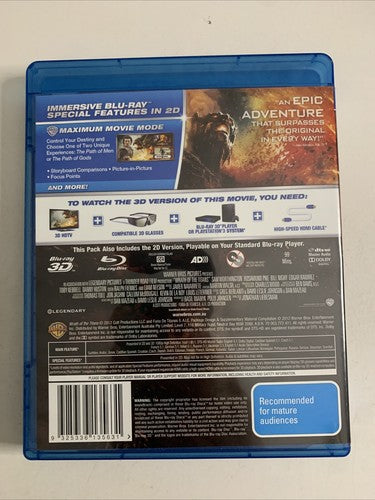 Wrath of the Titans 3D (Blu-ray 3D + 2D, 2012, 2-Discs) All Regions