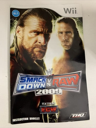 Smack Down Vs Raw 2009 Nintendo Wii PAL Game Complete
