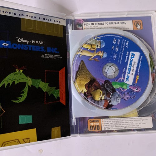 Monsters, Inc. (DVD, 2001) Disney Pixar Animation Film Region 4
