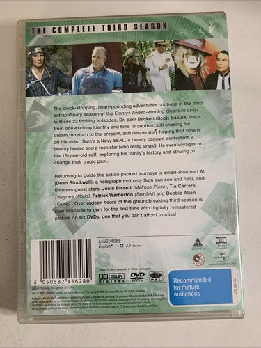 Quantum Leap : Season 3 (DVD, 1991, 6-Disc) Region 4 &2