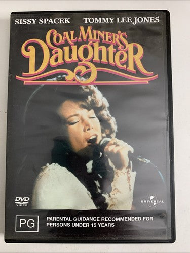 Coal Miner's Daughter (DVD, 1980) Tommy Lee Jones, Sissy Spacek Region 4 &2