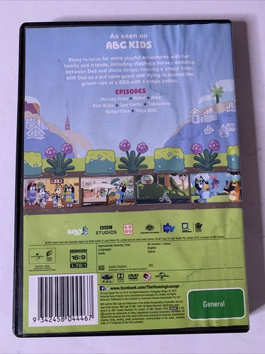Bluey: Horsey Ride and Other Stories : Vol 2 (DVD, 2018) Animation Region 4