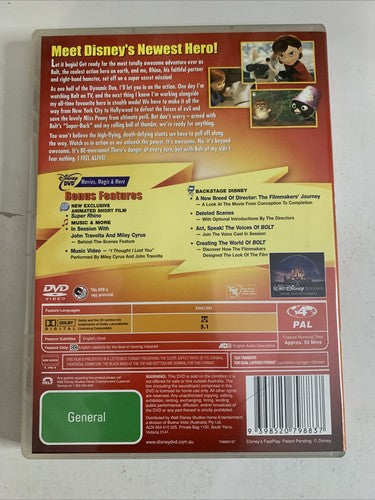 Bolt (DVD, 2008) John Travolta Disney Animation Film Region 4