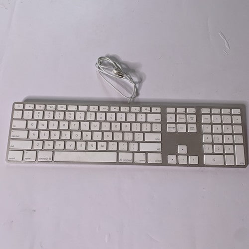 Apple Aluminum Keyboard with Numeric Keypad With Dual 2x USB Output  A1243