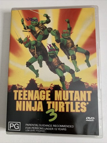 Teenage Mutant Ninja Turtles 3: Turtles in Time (DVD, 1992) Corey Feldma Region4