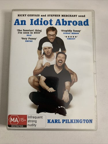 An Idiot Abroad: Series 1 (DVD, 2011) Karl Pilkington, Ricky Gervais Region 4