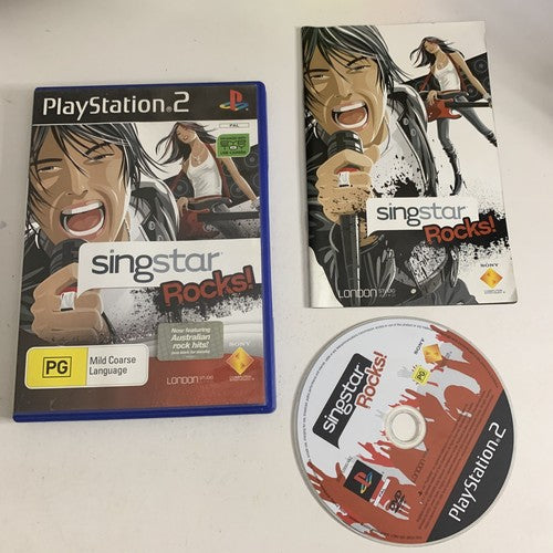 SingStar Rocks PS2 Sony PlayStation 2 PAL Music Karaoke Game