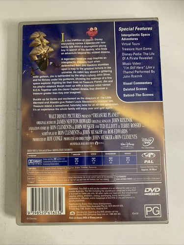 Treasure Planet (DVD, 2002) Disney Film Animation Region 4