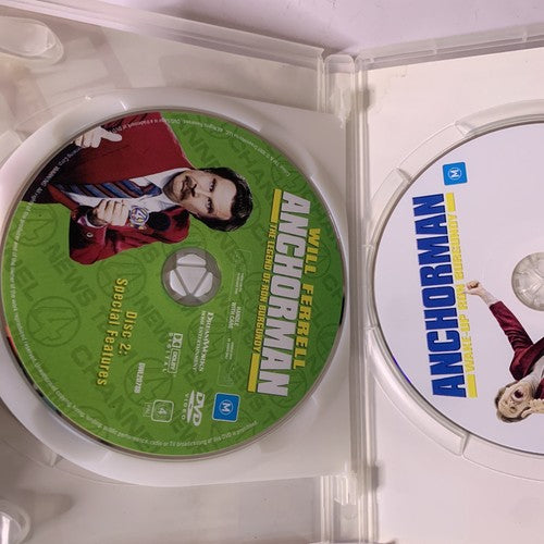 Anchorman / Wake Up Ron Burgundy (DVD, 2004, 3-Disc) Will Ferrell Region 4