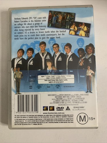Revenge of the Nerds (DVD, 1984) Anthony Edwards, Robert Carradine Region 4