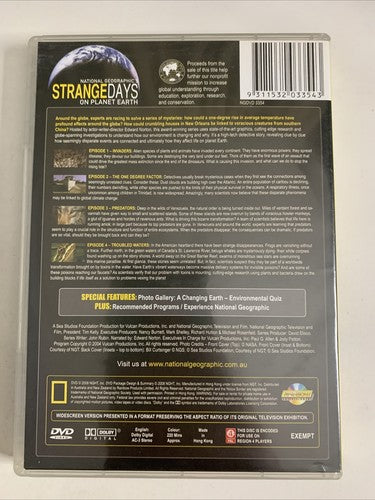 National Geographic's: Strange Days On Planet Earth (DVD, 2-Disc) Region 4