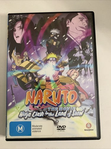 Naruto The Movie: Ninja Clash in the Land of Snow (DVD, 2004) Anime Region 4