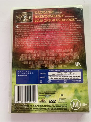 Hair (DVD, 1979) Treat Williams, Beverly D'angelo, John Savage  Region 4