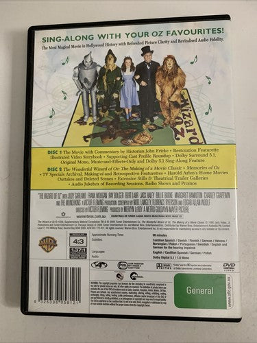 The Wizard of Oz | Sing-Along (Special Edition, DVD, 1939, 2-Disc) Region 4