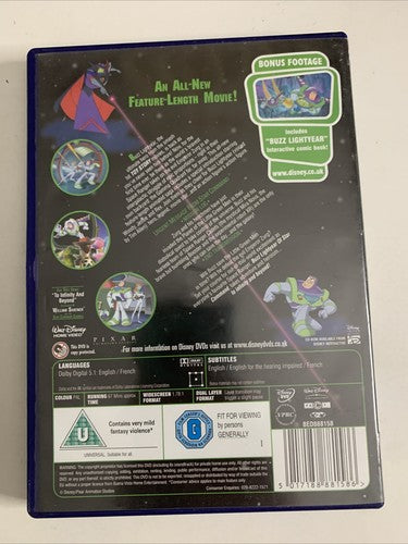 Buzz Lightyear of Star Command : The Adventure Begins (DVD, 2000) Region 2