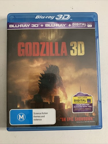 Godzilla 3D (Blu-ray 3D + 2D, 2014, 2-Discs) Region B