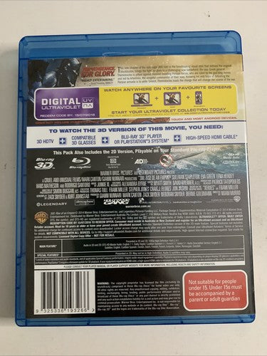300: Rise of an Empire 3D (Blu-ray 3D + 2D, 2014, 2-Disc) Region B