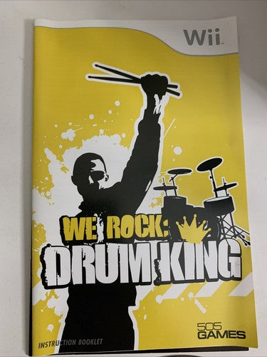 We Rock: Drum King Nintendo Wii 2009 PAL Music Game Complete