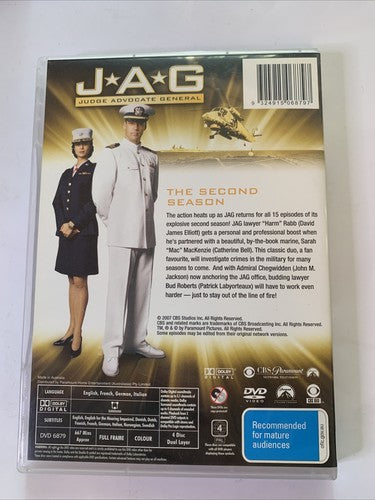 JAG : Season 2 (DVD, 1996, 4-Discs) Region 4