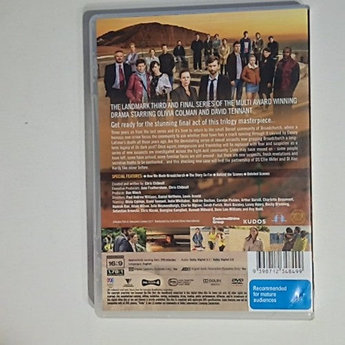 Broadchurch : Series 3 (DVD, 2016, 3-Disc) Region 4