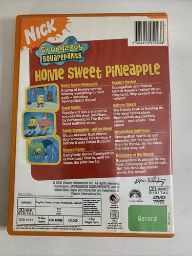 SpongeBob SquarePants: Home Sweet Pineapple (DVD, 2005) Animation Region 4