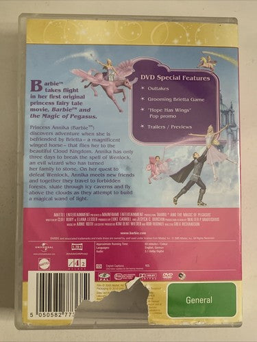 Barbie and the Magic of Pegasus (DVD, 2005) Movie Animation Region 4