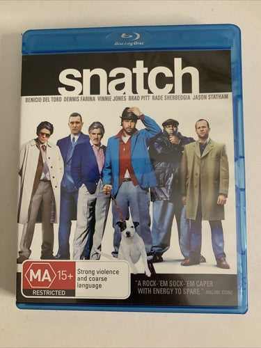 Snatch (Blu-ray, 2000) Benicio del Toro, Brad Pitt, Jason Statham All Regions