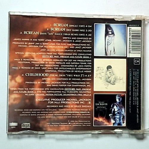Michael Jackson, Janet Jackson – Scream (CD, 1995) UK 662022 2