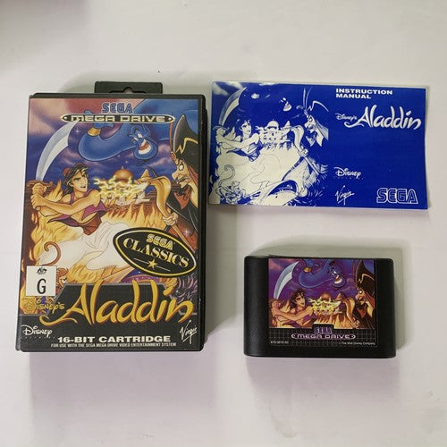 Disney’s Aladdin Sega Mega Drive PAL 1993 Game Complete