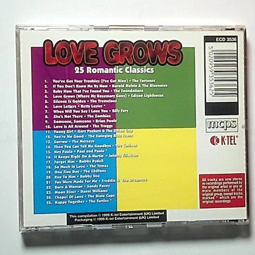 Various – Love Grows - 25 Romantic Classics (CD, 1999) UK ECD 3536