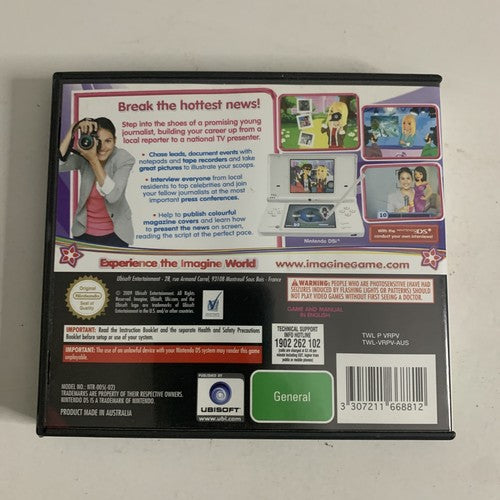 Imagine Journalist Nintendo DS 2004 Game Complete