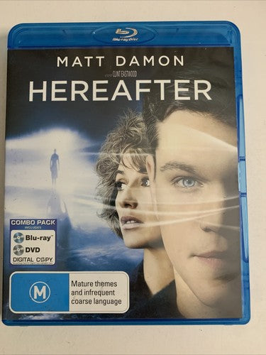 Hereafter (Blu-ray + DVD, 2010, 2-Disc) Matt Damon, Cecile De France Region B &4