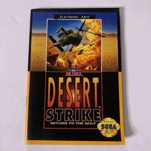 Desert Strike SEGA Mega Drive PAL Electronic Arts PAL 1993 Game Complete