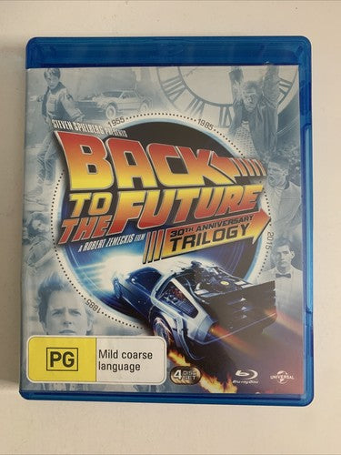 Back To The Future 1, 2, 3 Trilogy (Blu-ray, 4-Disc) Michael J. Fox Region B
