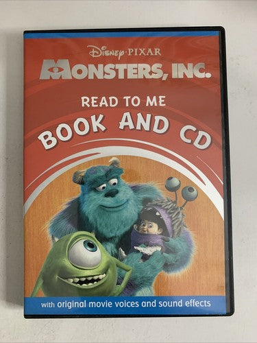 Monsters Inc. Read To Me Book And CD 2008 Disney Pixar Audiobook