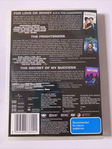 For Love or Money / The Frighteners / Secret of My Success (DVD, 3-Disc) Region4