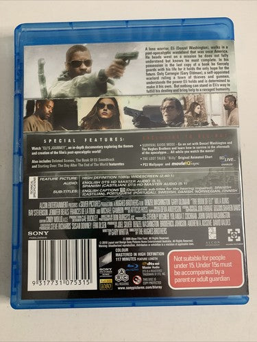 The Book of Eli (Blu-ray, 2010) Denzel Washington, Gary Oldman  All Regions