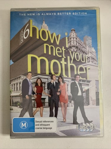 How I Met Your Mother : Season 6 (DVD, 2010, 3-Disc) Region 4 NEW Sealed