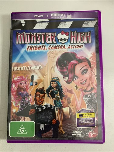 Monster High: Frights, Camera, Action! (DVD, 2013) Region 4 &2